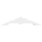 Ekena Millwork Vanguard Architectural Grade PVC Gable Bracket, 84"W x 17 1/2"H x 4"D x 6"F, 5/12 Pitch GBP084X18X0406VAN00 - alternate 5